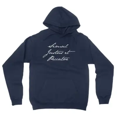 Simul Justus et Peccator (Script) Hoodie