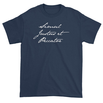 Simul Justus et Peccator (Script) Standard Tee