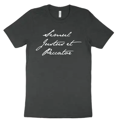 Simul Justus et Peccator (Script) Tee