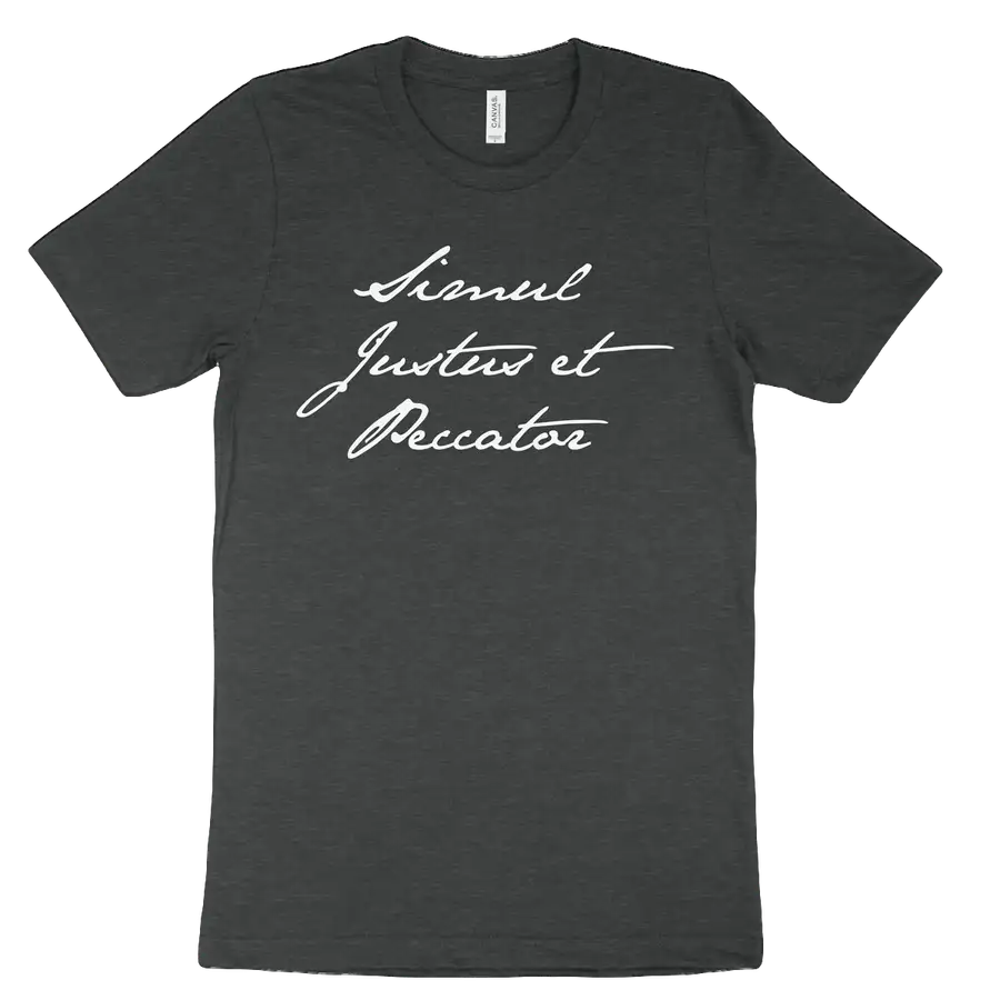 Simul Justus et Peccator (Script) Tee