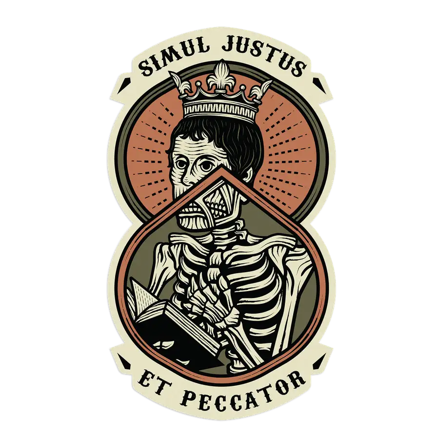 Simul Justus Dead Sticker #2