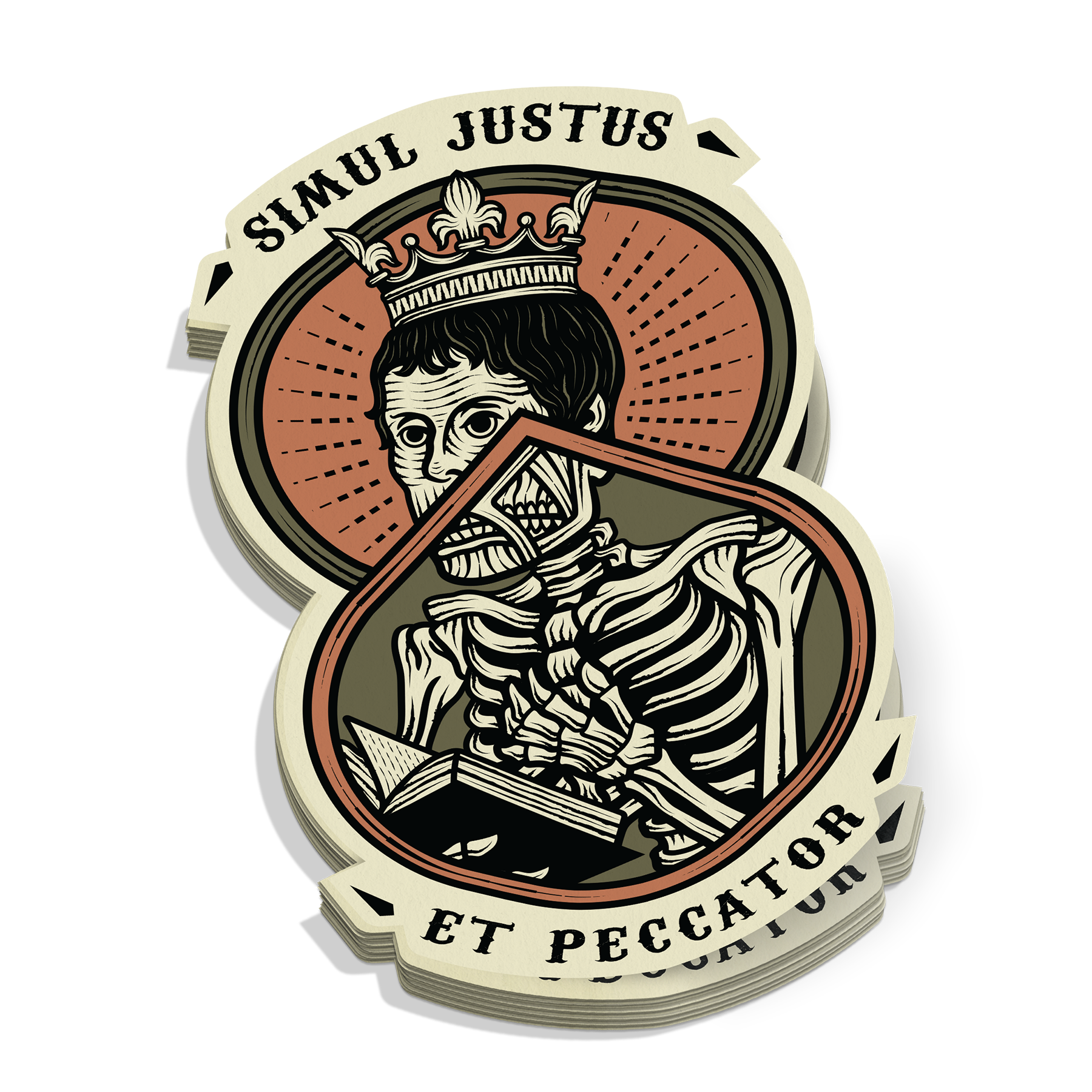 Simul Justus Dead Sticker