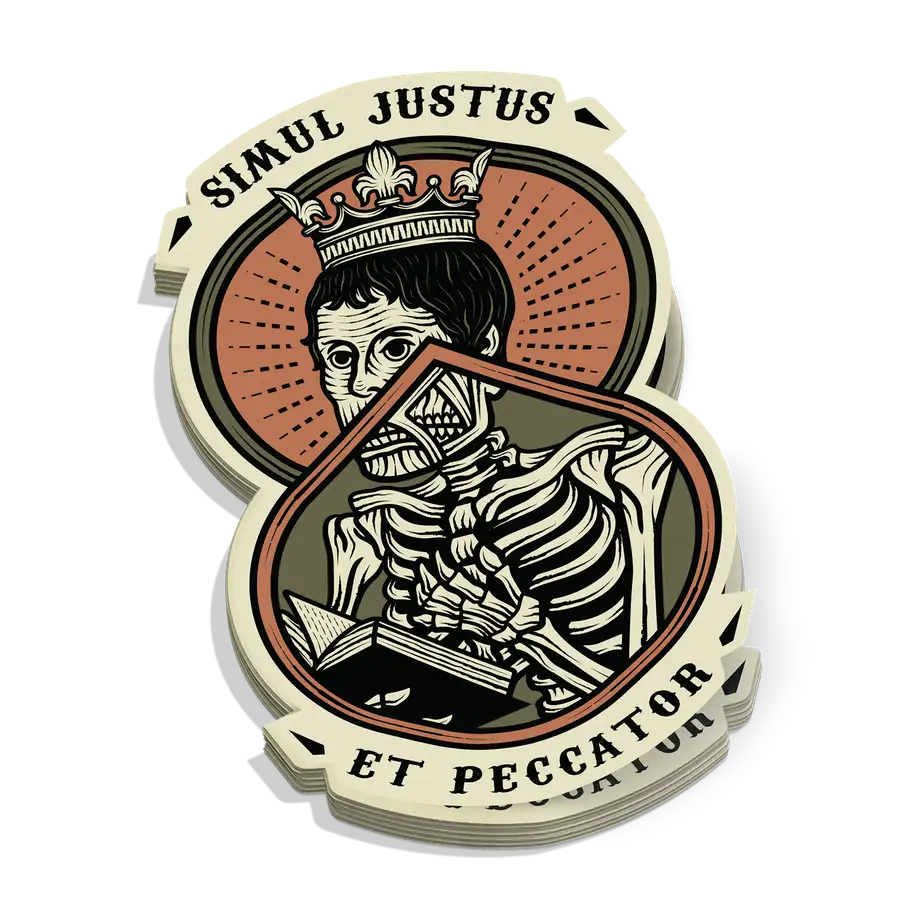 Simul Justus Dead Sticker