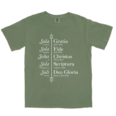 The Five Solas (Trident) Comfort Colors Heavyweight Tee