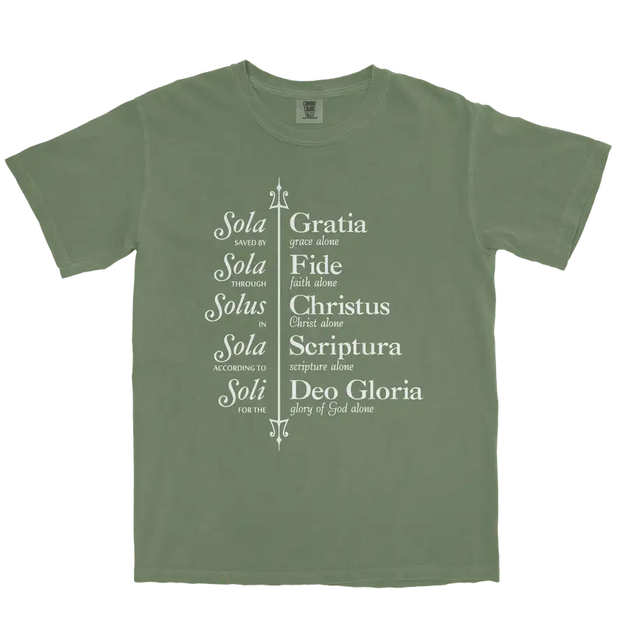 The Five Solas (Trident) Comfort Colors Heavyweight Tee