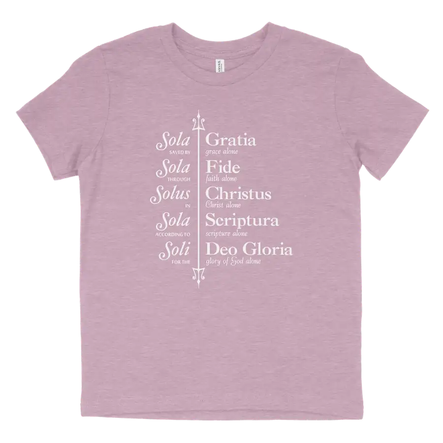 The Five Solas (Trident) Youth Tee