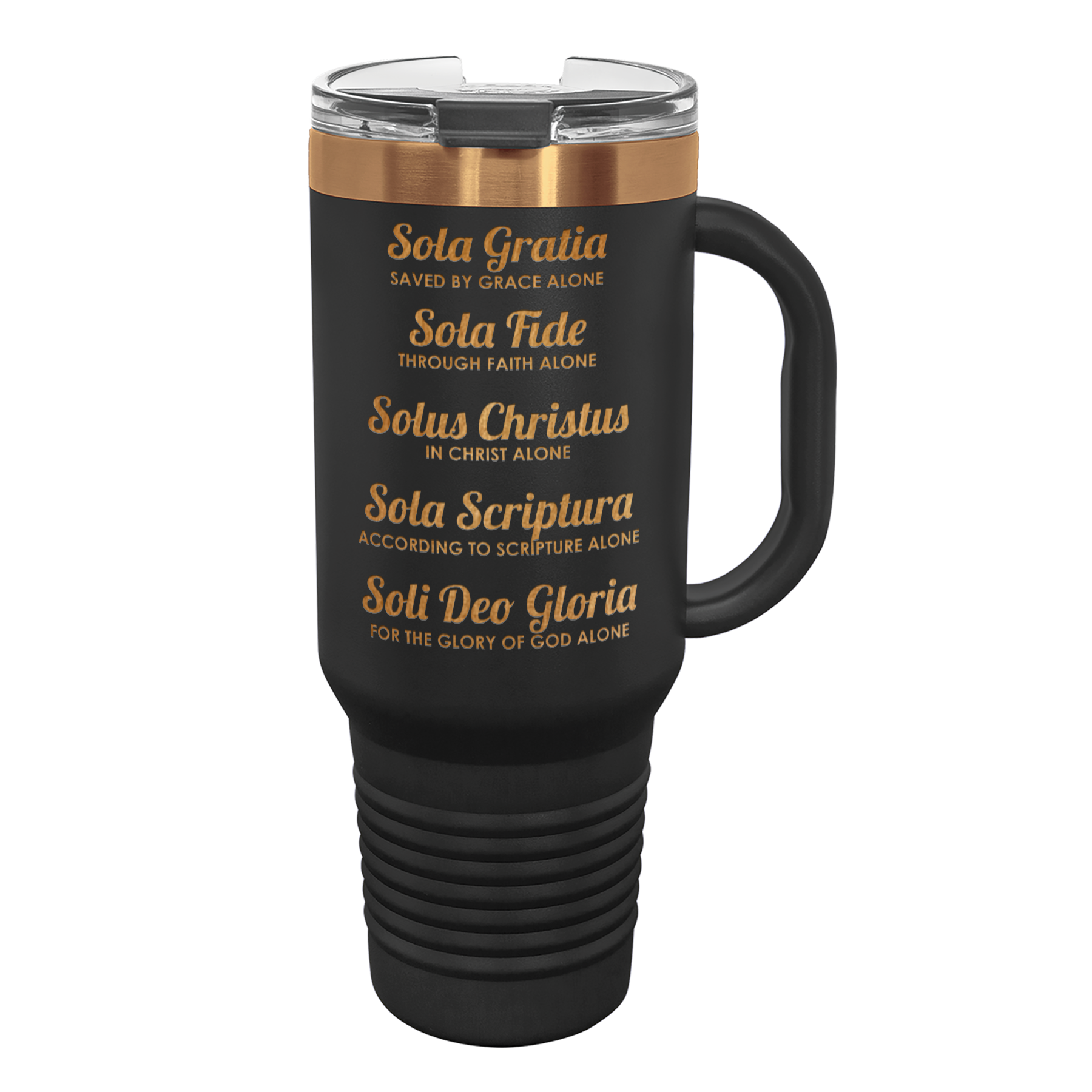 The Five Solas Copper 40 oz Insulated Travel Tumbler