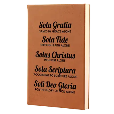 The Five Solas Leatherette Hardcover Journal