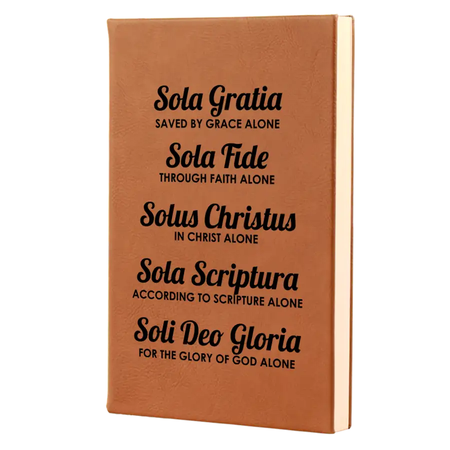 The Five Solas Leatherette Hardcover Journal
