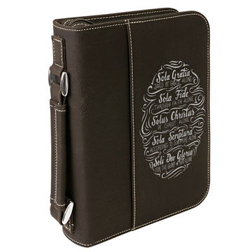 Five Solas Hand Lettered Bible Cover