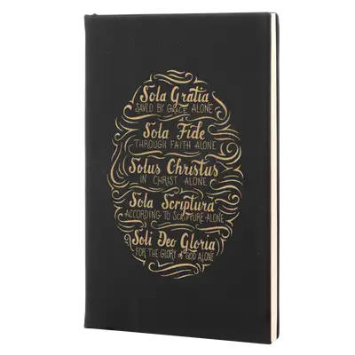 Five Solas Hand Lettered Leatherette Hardcover Journal