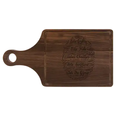 Five Sola Hand Lettered Cutting Board Paddle