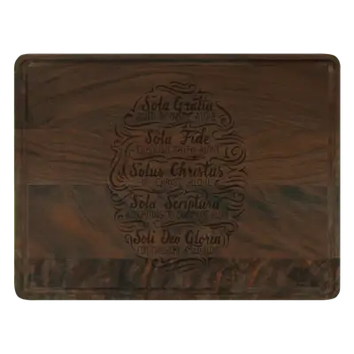 Five Solas Hand Lettered Cutting Board Drip