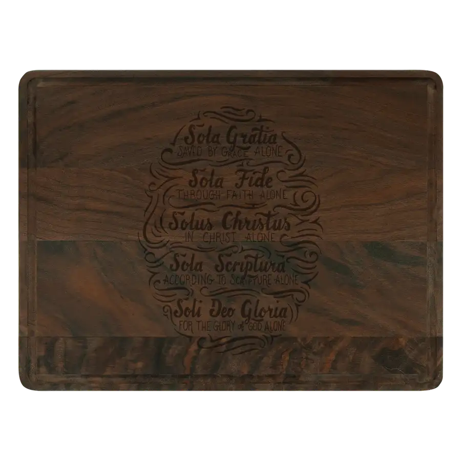 Five Solas Hand Lettered Cutting Board Drip #2