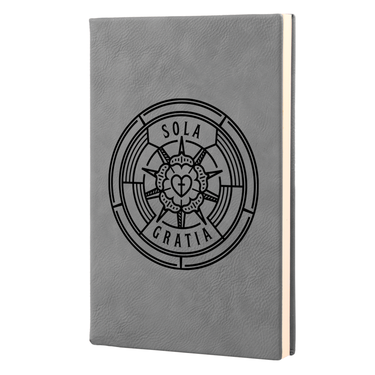 Sola Gratia Badge Leatherette Hardcover Journal