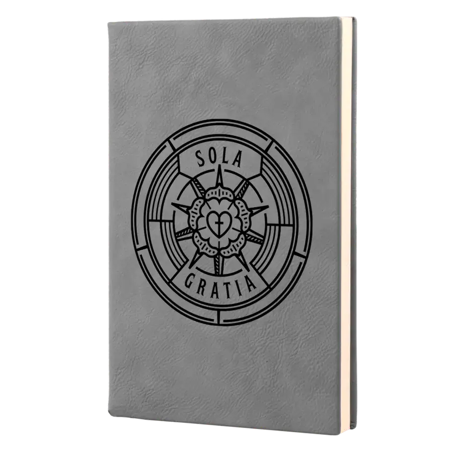 Sola Gratia Badge Leatherette Hardcover Journal