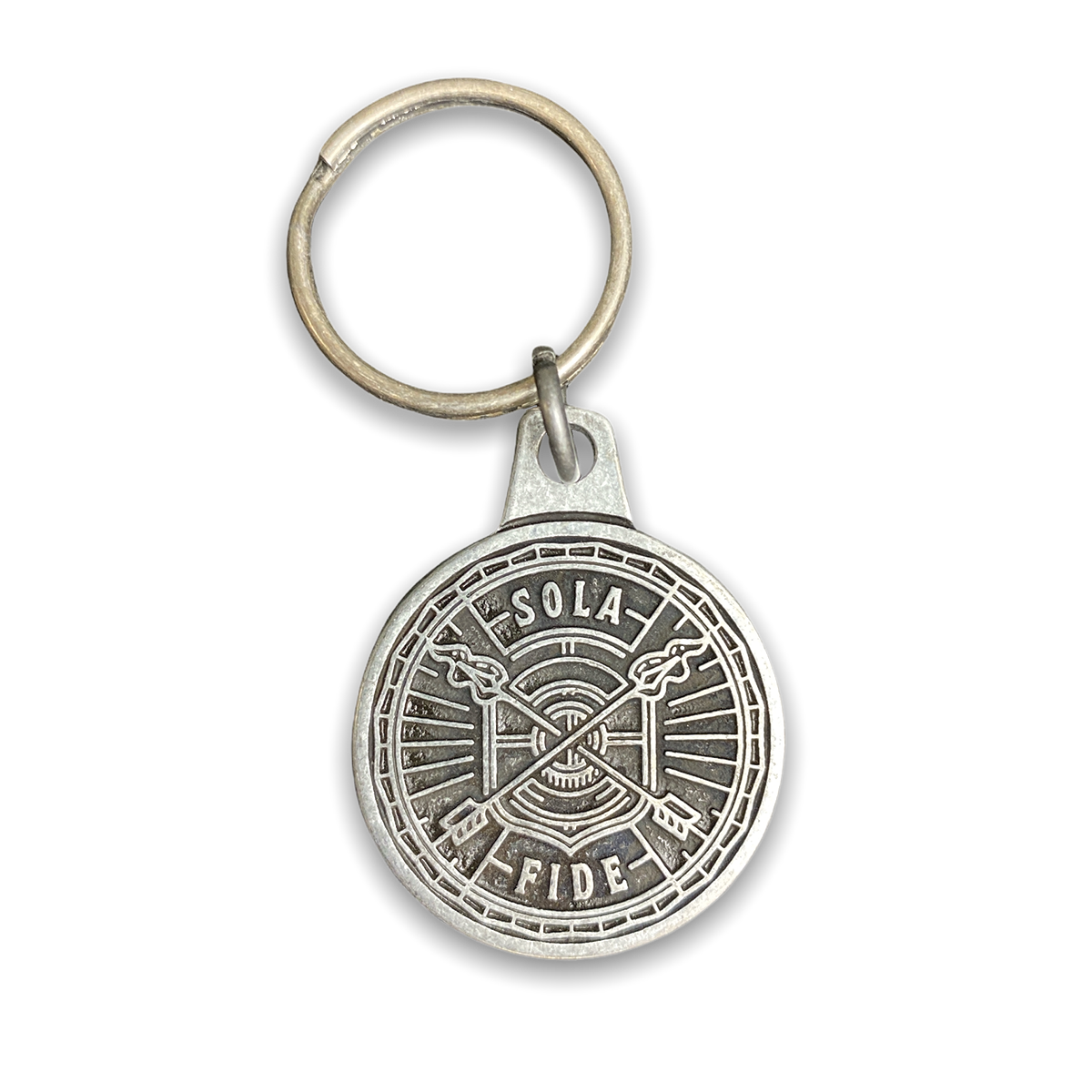 Sola Fide Badge Key Chain