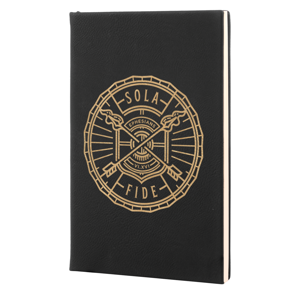 Sola Fide Badge Leatherette Hardcover Journal