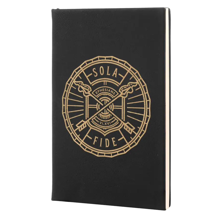 Sola Fide Badge Leatherette Hardcover Journal