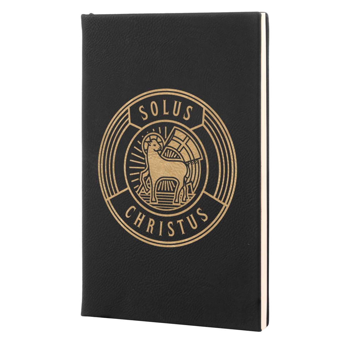 Solus Christus Badge Leatherette Hardcover Journal
