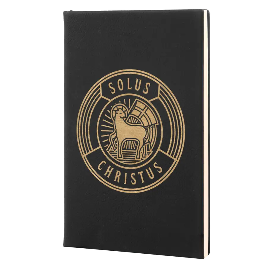 Solus Christus Badge Leatherette Hardcover Journal