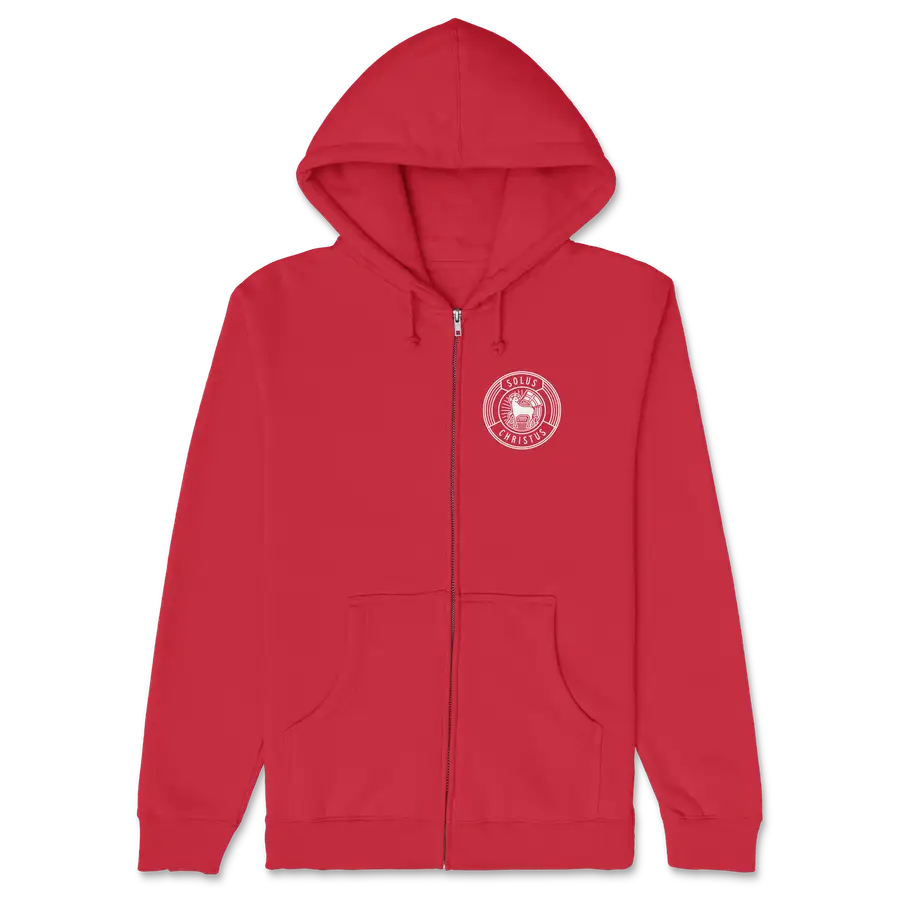 Solus Christus Badge Zipper Hoodie