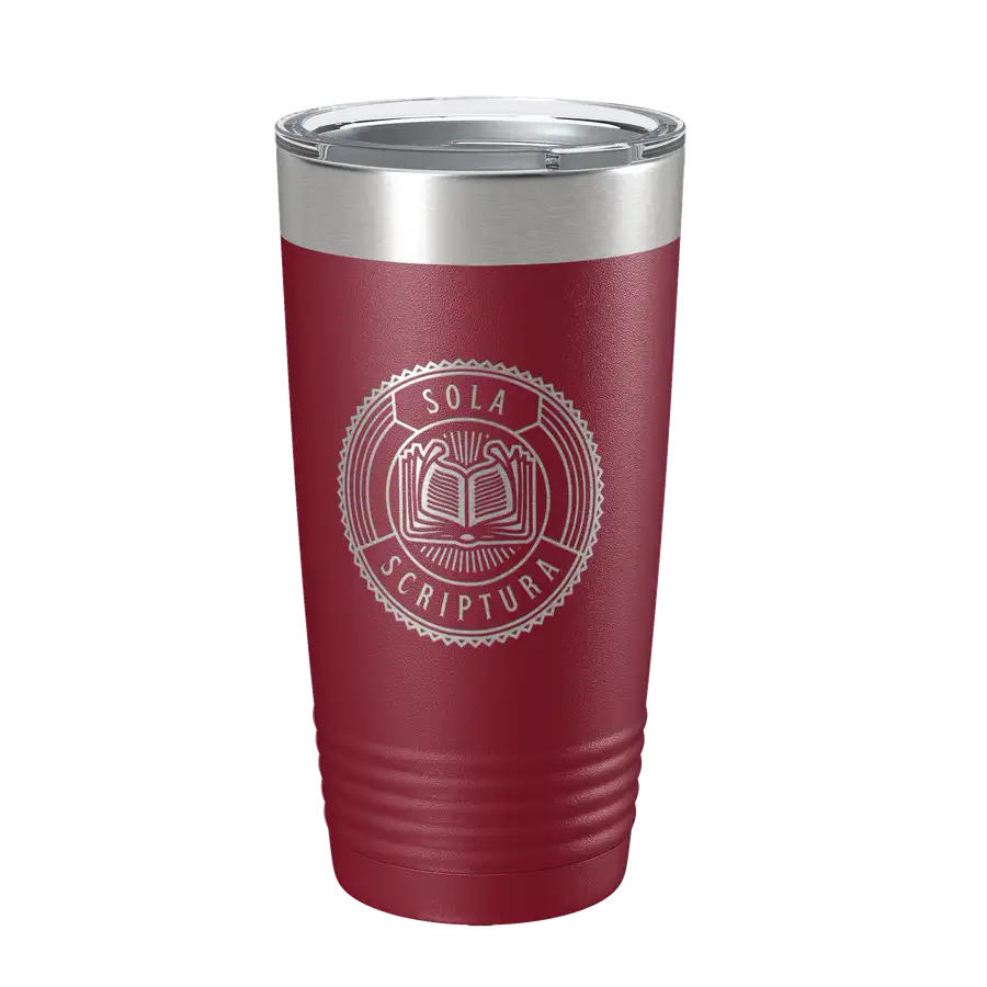 Sola Scriptura Badge 20oz Insulated Tumbler