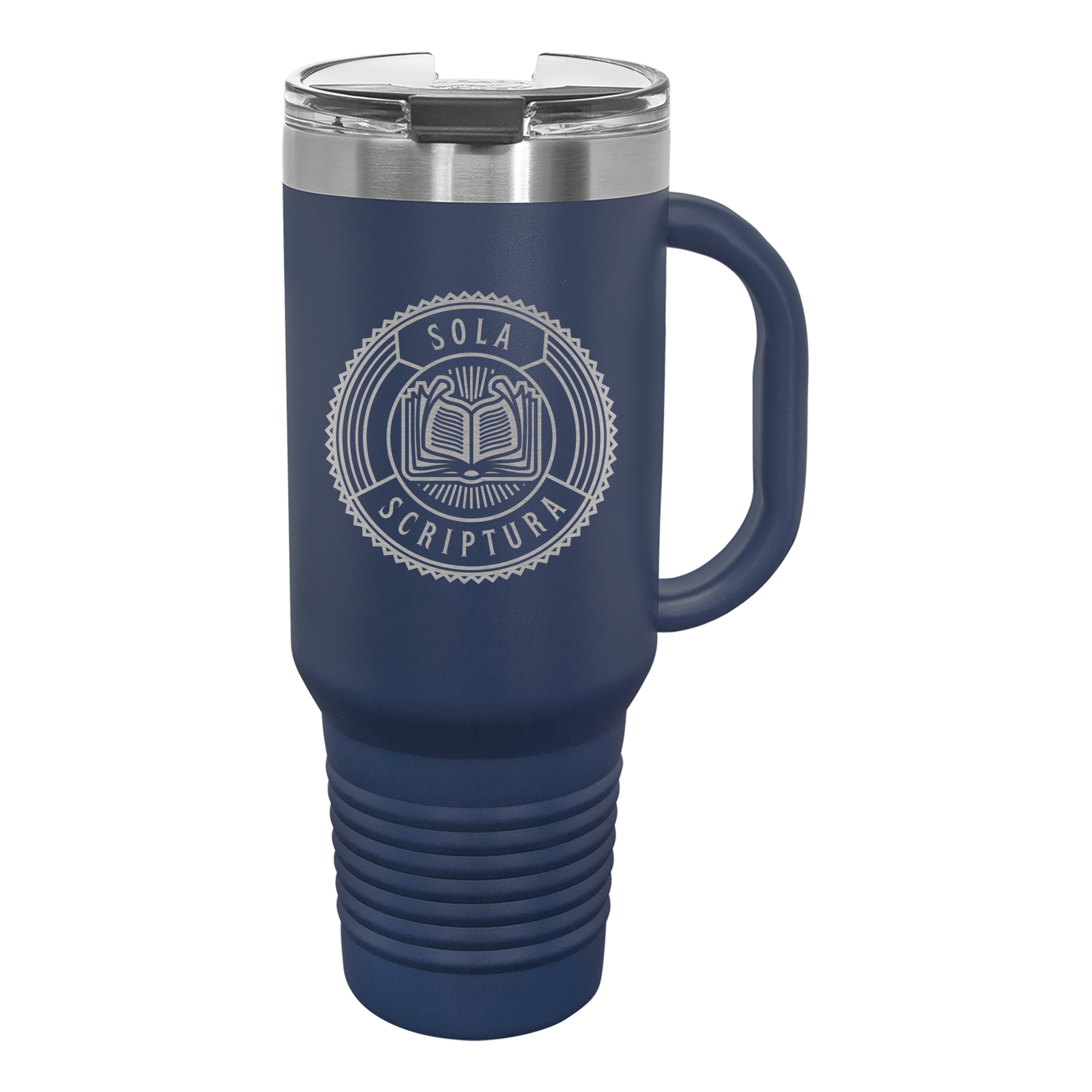 Sola Scriptura Badge 40 oz Insulated Travel Tumbler