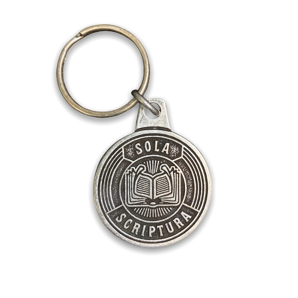 Sola Scriptura Badge Key Chain