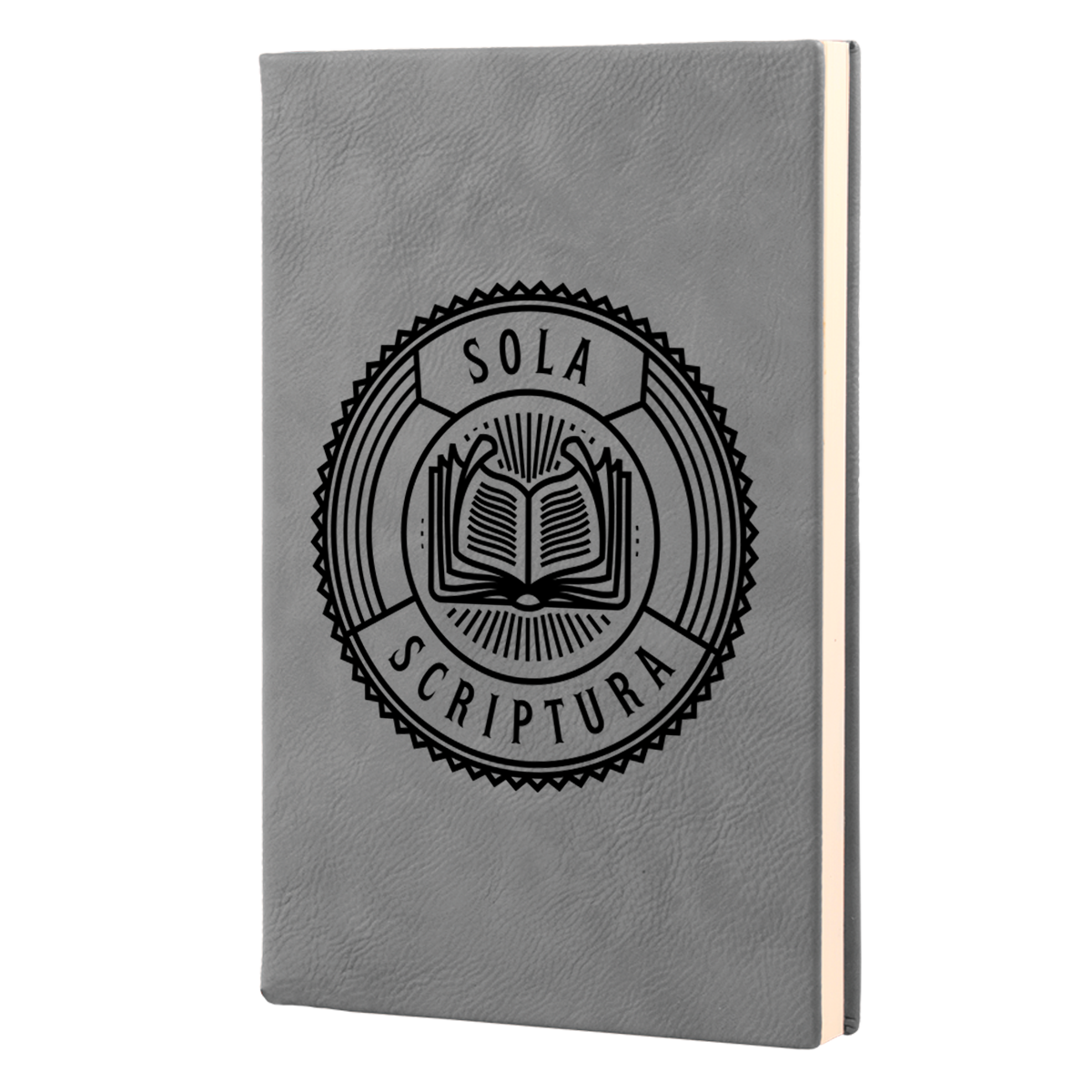Sola Scriptura Badge Leatherette Hardcover Journal