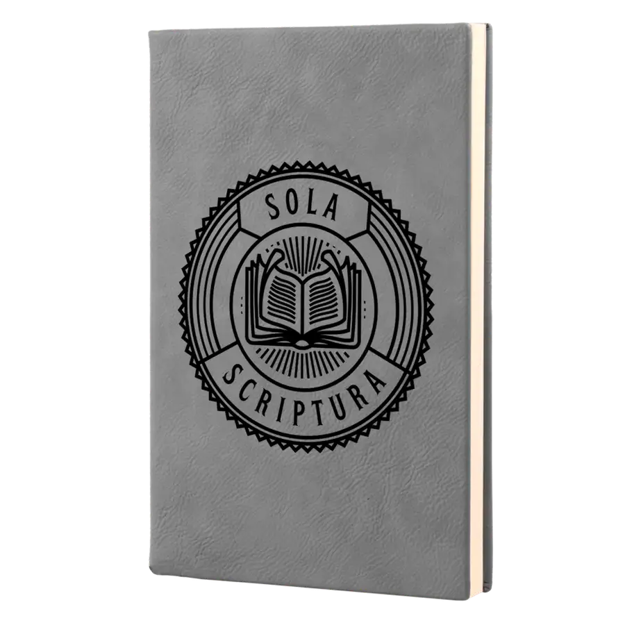 Sola Scriptura Badge Leatherette Hardcover Journal