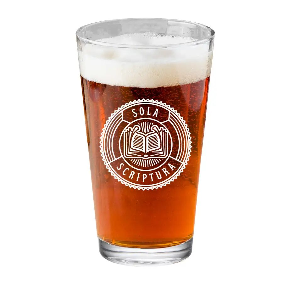 Sola Scriptura Pint Glass