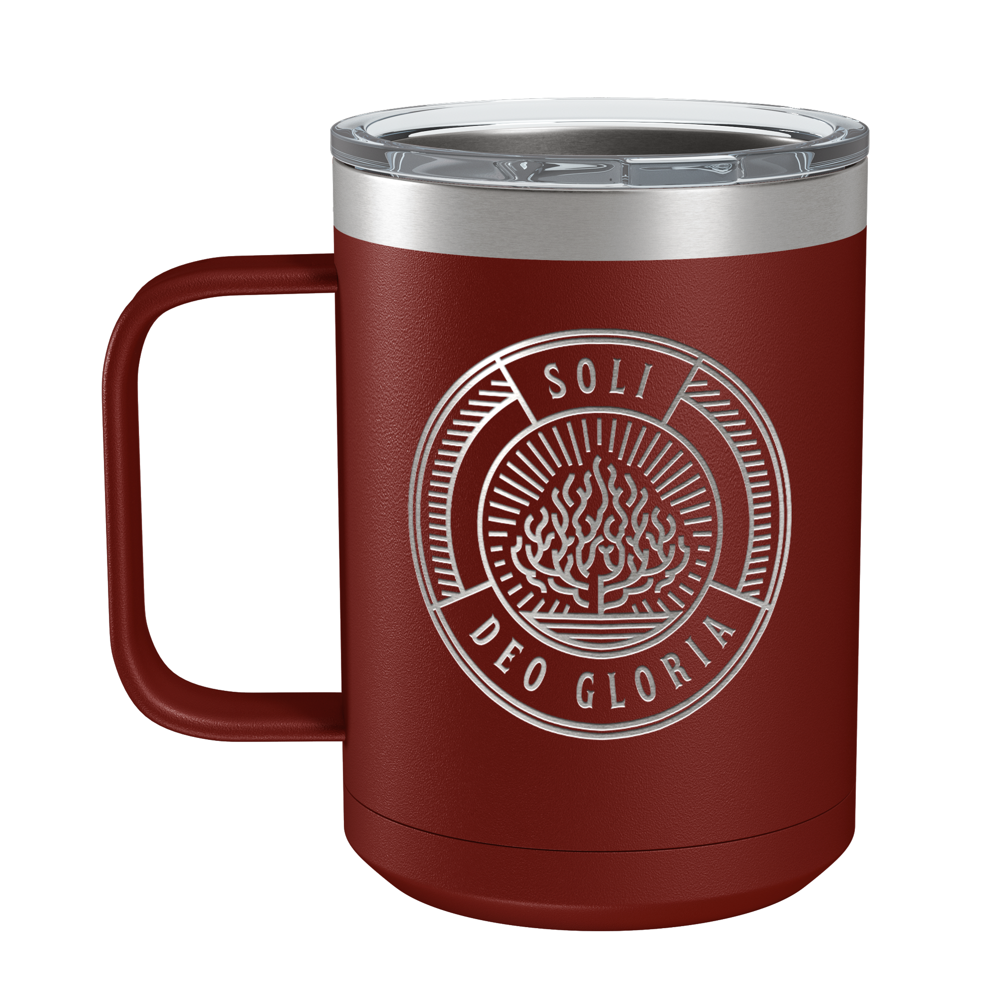 Soli Deo Gloria Badge 15oz Insulated Camp Mug