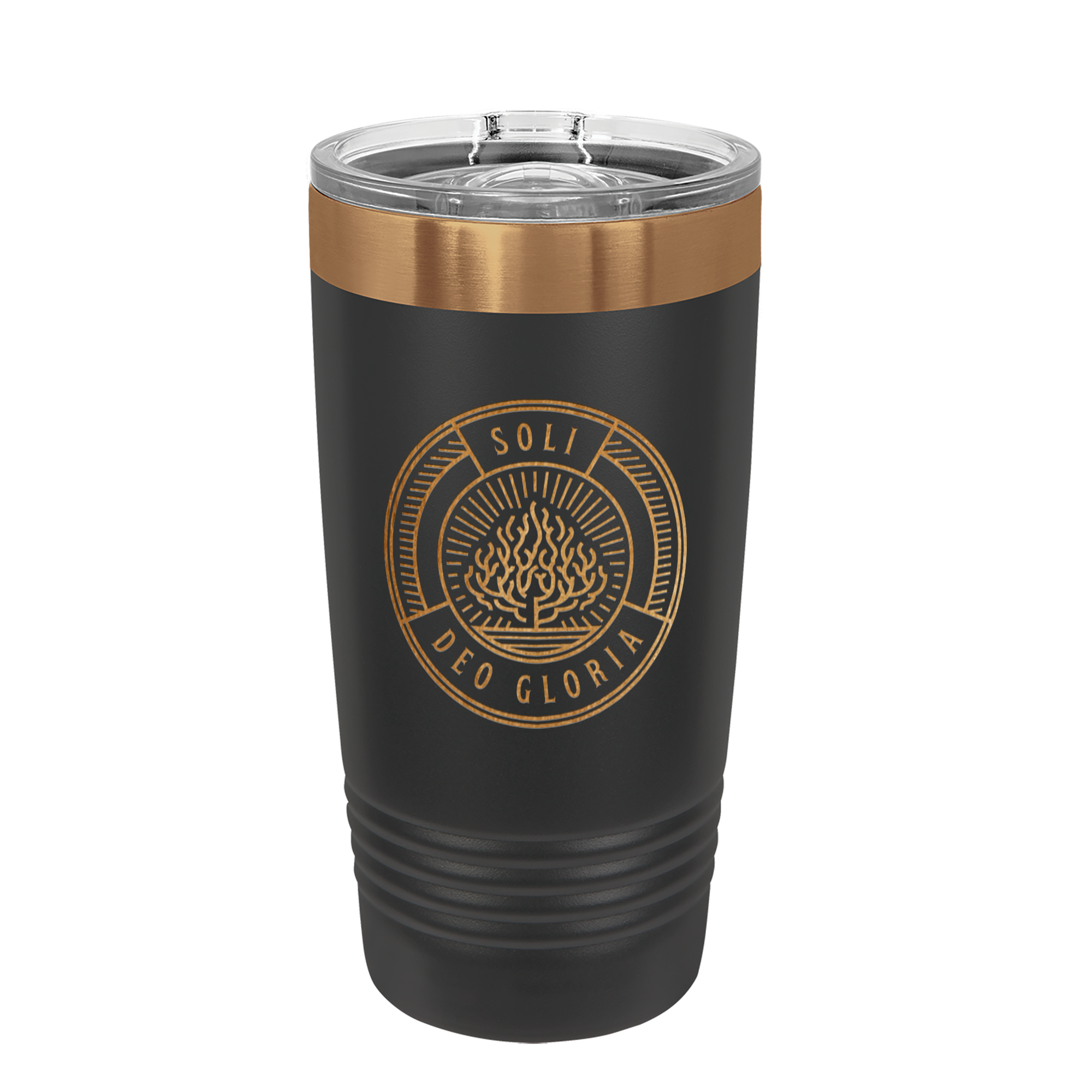 Soli Deo Gloria Badge Copper 20oz Insulated Tumbler