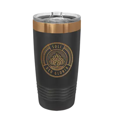 Soli Deo Gloria Badge Copper 20oz Insulated Tumbler