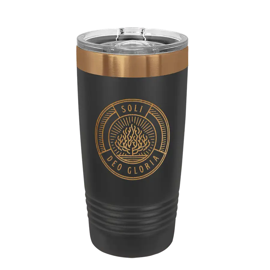 Soli Deo Gloria Badge Copper 20oz Insulated Tumbler