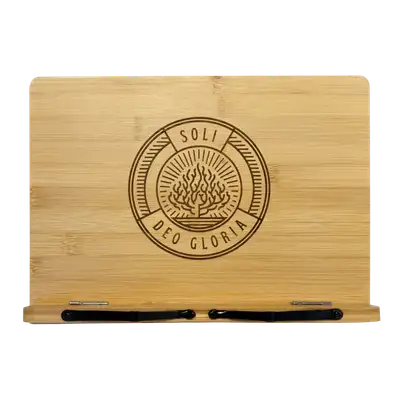 Soli Deo Gloria Badge Book Stand