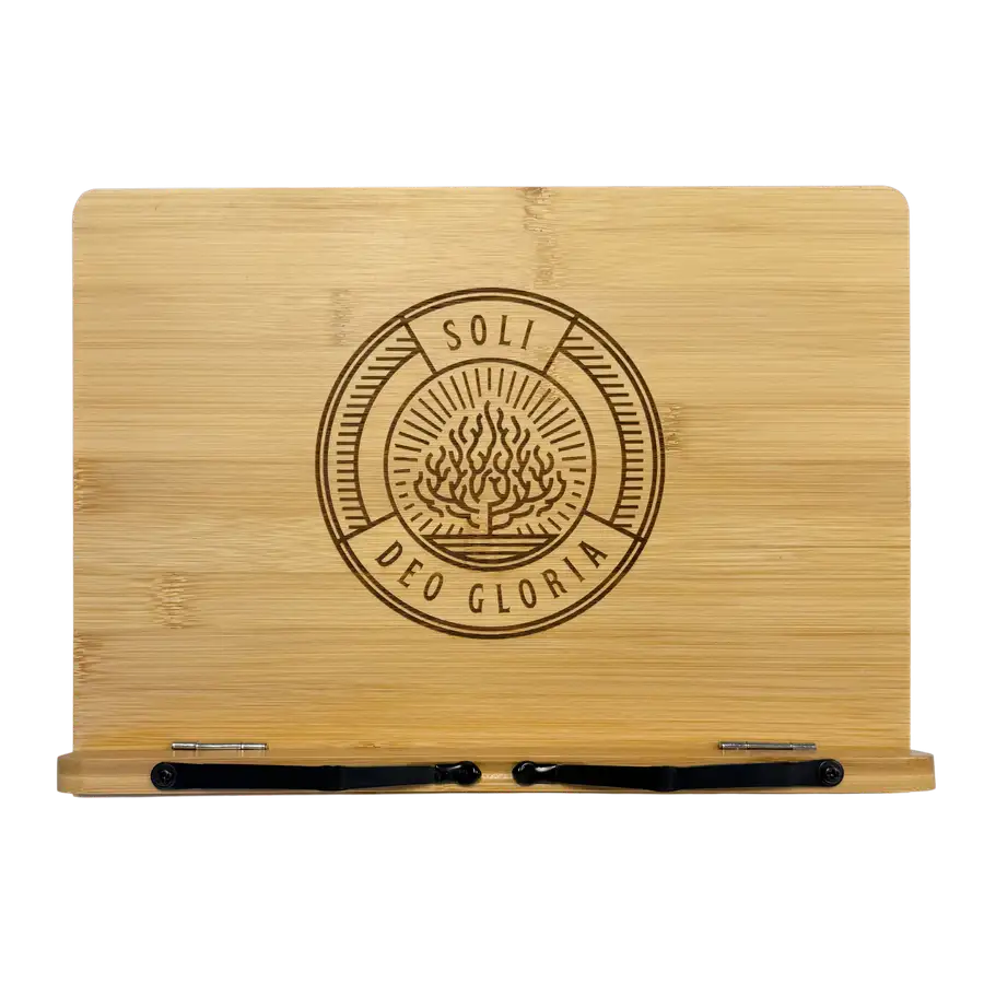 Soli Deo Gloria Badge Book Stand