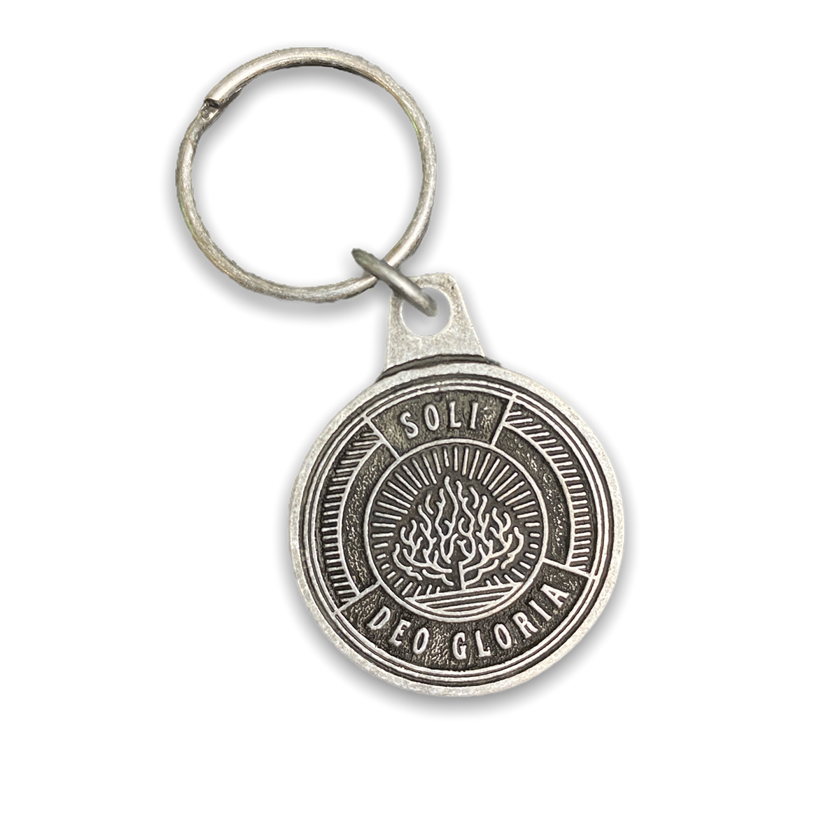 Soli Deo Gloria Badge Key Chain