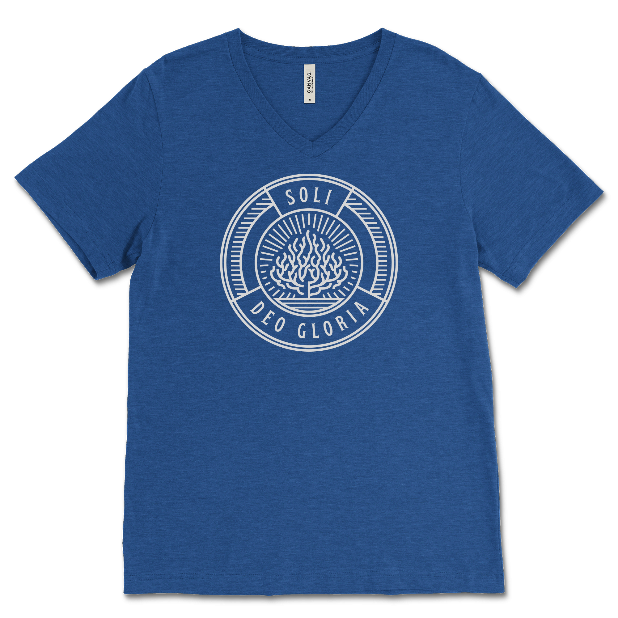Soli Deo Gloria Badge V‐Neck Tee