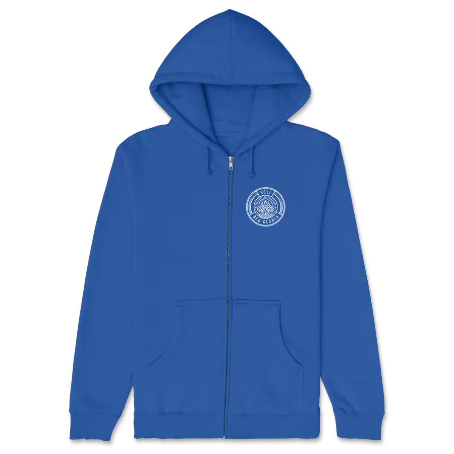 Soli Deo Gloria Badge Zipper Hoodie