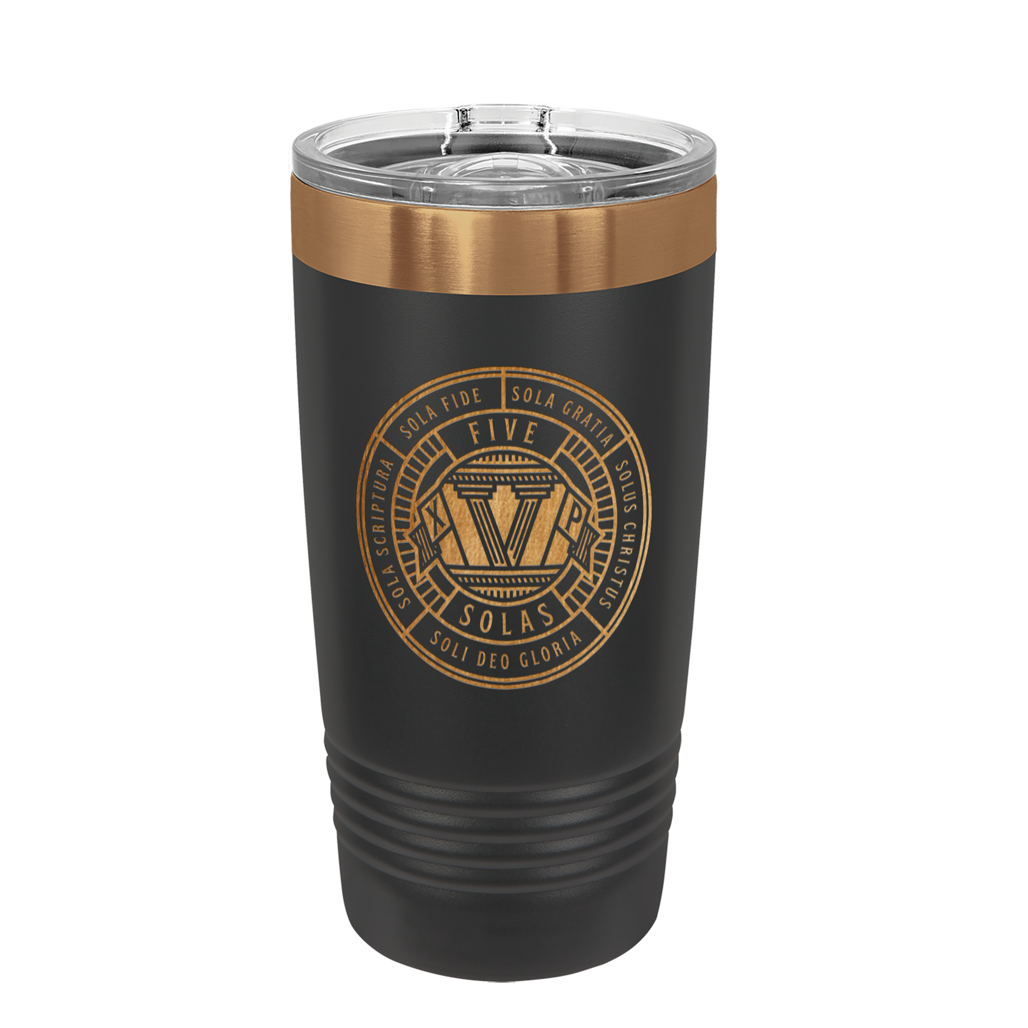 Five Sola Badge Copper 20oz Insulated Tumbler