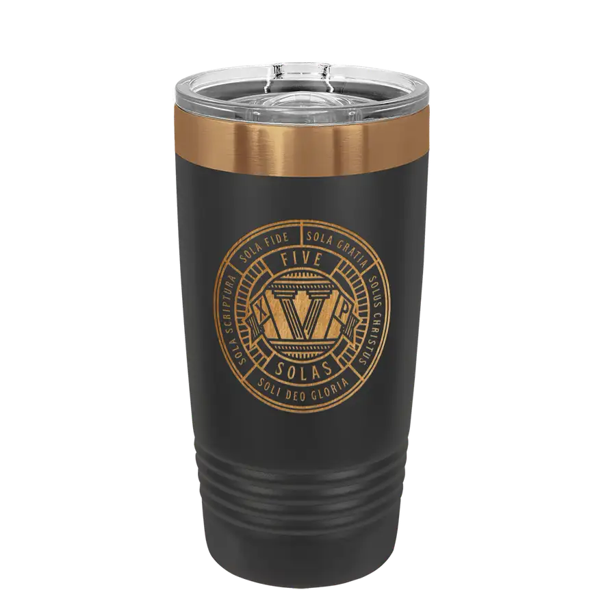 Five Sola Badge Copper 20oz Insulated Tumbler