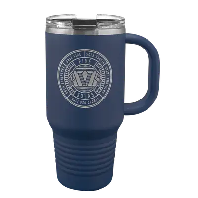 The Five Sola Badge 32 oz Insulated Travel Tumbler