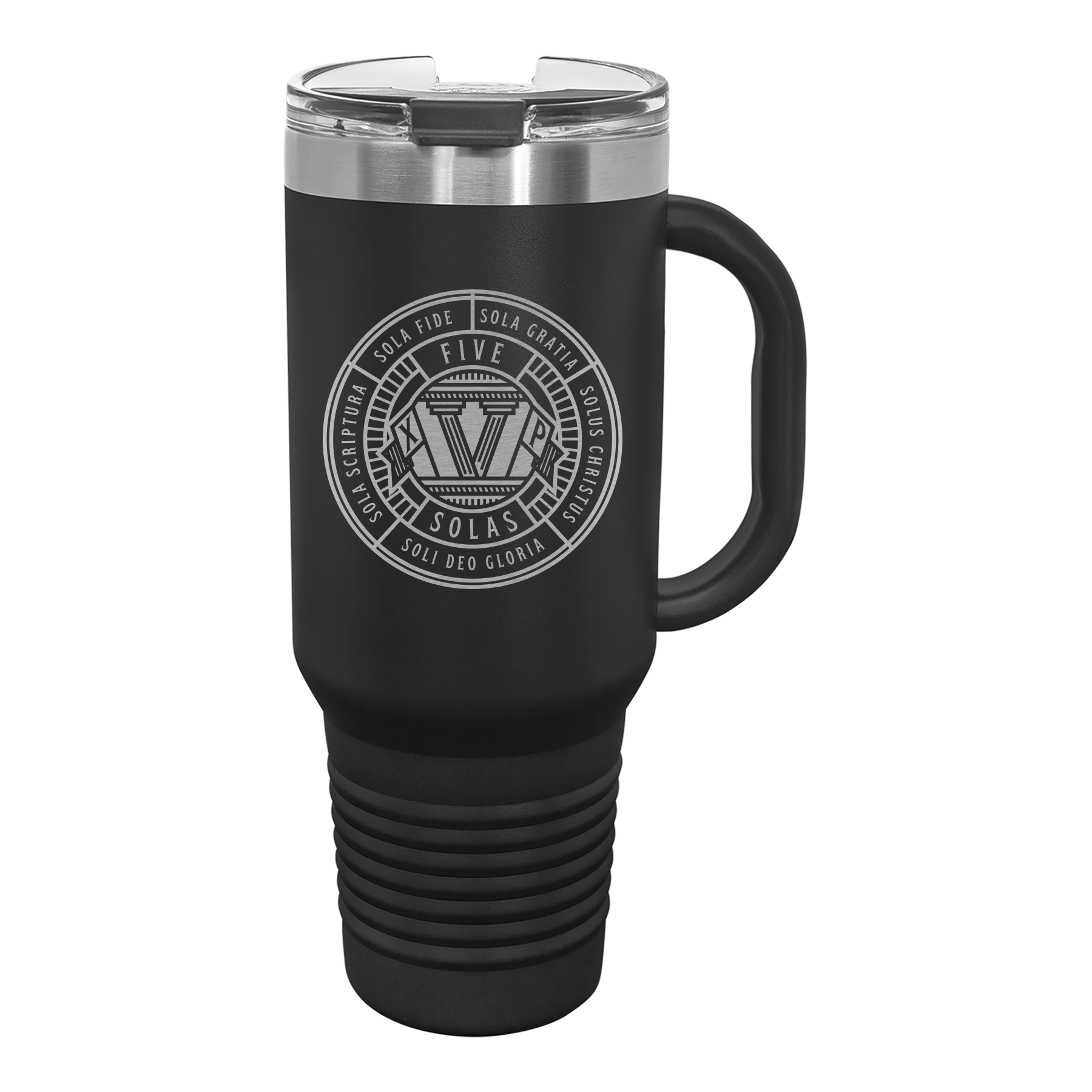 Five Sola Badge 40 oz Insulated Travel Tumbler