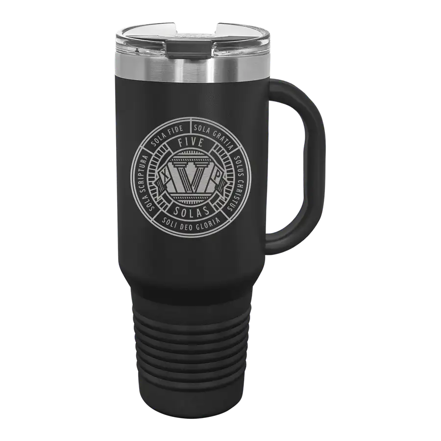 Five Sola Badge 40 oz Insulated Travel Tumbler