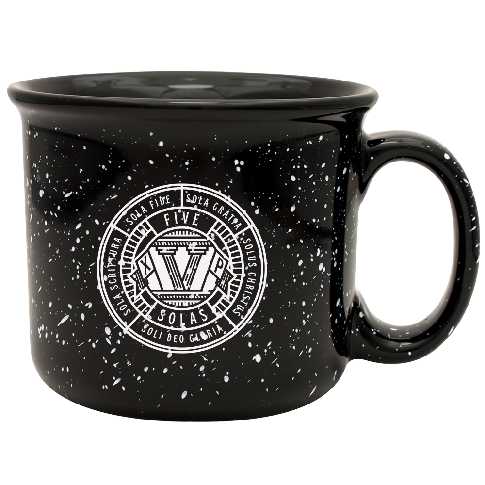 The Five Solas Camp Mug Black