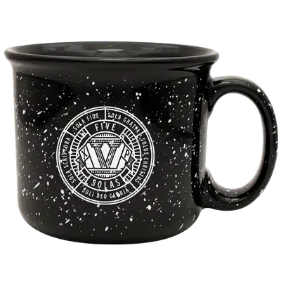 The Five Solas Camp Mug Black