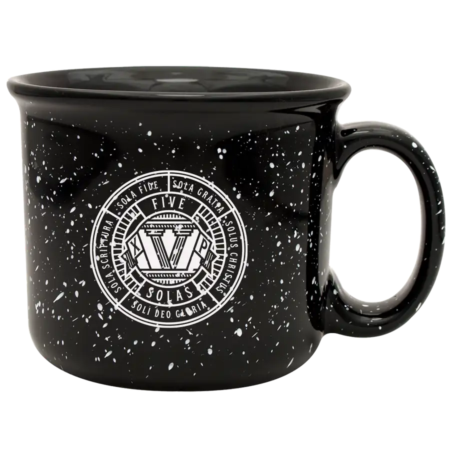The Five Solas Camp Mug Black