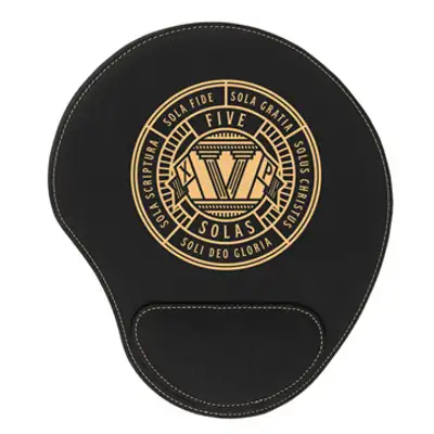 The Five Solas Badge Mouse Pad